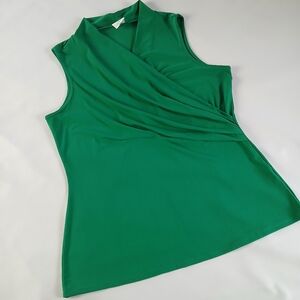 Late August Sleeveless Surplus Neckline Top Blouse